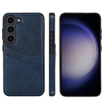 Custodia per telefono con slot per carte in pelle Litchi, For Samsung Galaxy S23 5G
