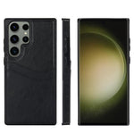 Custodia per telefono con slot per carte in pelle Litchi, For Samsung Galaxy S24+ 5G, For Samsung Galaxy S24 5G, For Samsung Galaxy S23 Ultra 5G, For Samsung Galaxy S23+ 5G