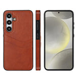 Custodia per telefono con slot per carte in pelle Litchi, For Samsung Galaxy S24+ 5G, For Samsung Galaxy S24 5G, For Samsung Galaxy S23 Ultra 5G, For Samsung Galaxy S23+ 5G