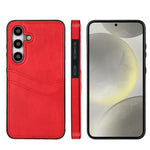 Custodia per telefono con slot per carte in pelle Litchi, For Samsung Galaxy S24+ 5G, For Samsung Galaxy S24 5G, For Samsung Galaxy S23 Ultra 5G, For Samsung Galaxy S23+ 5G