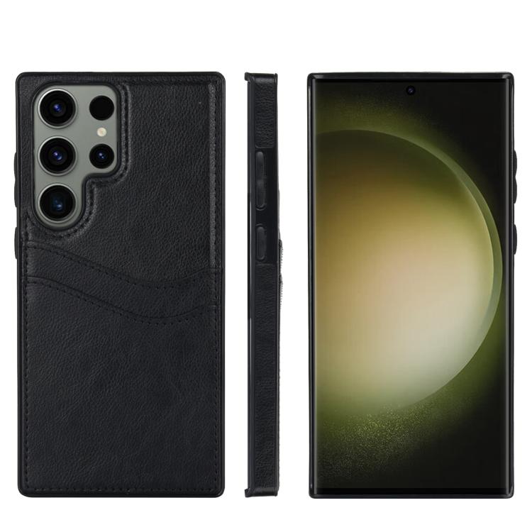 Custodia per telefono con slot per carte in pelle Litchi, For Samsung Galaxy S25 5G, For Samsung Galaxy S25+ 5G, For Samsung Galaxy S25 Ultra 5G, For Samsung Galaxy S24 FE 5G