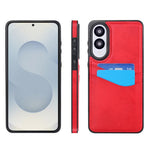Custodia per telefono con slot per carte in pelle Litchi, For Samsung Galaxy S26+ 5G, For Samsung Galaxy S26 Ultra 5G, For Samsung Galaxy S26 5G, For Samsung Galaxy S25 Edge 5G