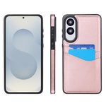 Custodia per telefono con slot per carte in pelle Litchi, For Samsung Galaxy S26+ 5G, For Samsung Galaxy S26 Ultra 5G, For Samsung Galaxy S26 5G, For Samsung Galaxy S25 Edge 5G
