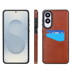 Custodia per telefono con slot per carte in pelle Litchi, For Samsung Galaxy S26+ 5G, For Samsung Galaxy S26 Ultra 5G, For Samsung Galaxy S26 5G, For Samsung Galaxy S25 Edge 5G