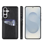Custodia per telefono con slot per carte in pelle Litchi, For Samsung Galaxy S26+ 5G, For Samsung Galaxy S26 Ultra 5G, For Samsung Galaxy S26 5G, For Samsung Galaxy S25 Edge 5G