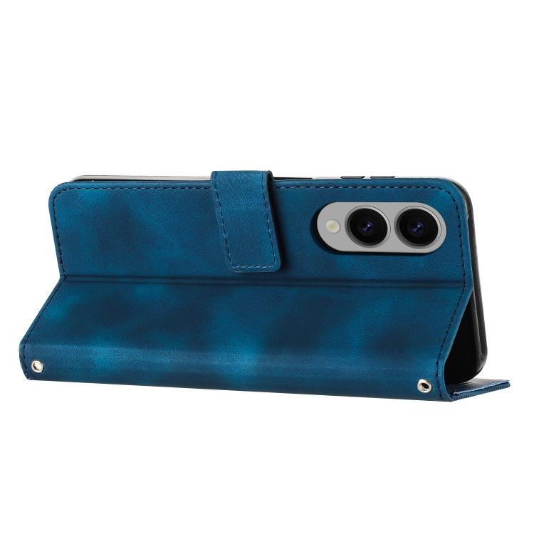 Custodia per telefono in pelle Dream Triangle con cordino lungo, For Samsung Galaxy S25 Edge 5G, For Samsung Galaxy S25 / S24 5G, For Samsung Galaxy S25+ / S24+ 5G 5G, For Samsung Galaxy S25 Ultra 5G