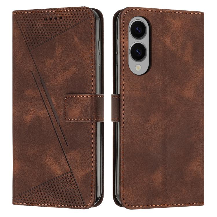 Custodia per telefono in pelle Dream Triangle con cordino lungo, For Samsung Galaxy S25 Edge 5G, For Samsung Galaxy S25 / S24 5G, For Samsung Galaxy S25+ / S24+ 5G 5G, For Samsung Galaxy S25 Ultra 5G