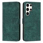 Custodia per telefono in pelle con motivo a strisce Skin Feel e cordino lungo, For Samsung Galaxy S25 Edge 5G, For Samsung Galaxy S25 / S24 5G, For Samsung Galaxy S25+ / S24+ 5G, For Samsung Galaxy S25 Ultra 5G