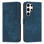 Custodia per telefono in pelle con motivo a strisce Skin Feel e cordino lungo, For Samsung Galaxy S25 Edge 5G, For Samsung Galaxy S25 / S24 5G, For Samsung Galaxy S25+ / S24+ 5G, For Samsung Galaxy S25 Ultra 5G