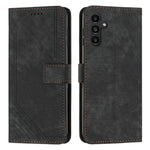 Custodia per telefono in pelle con motivo a strisce Skin Feel e cordino lungo, For Samsung Galaxy S25 Edge 5G, For Samsung Galaxy S25 / S24 5G, For Samsung Galaxy S25+ / S24+ 5G, For Samsung Galaxy S25 Ultra 5G