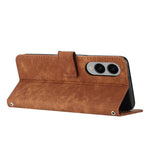 Custodia per telefono in pelle con motivo a strisce Skin Feel e cordino lungo, For Samsung Galaxy S25 Edge 5G, For Samsung Galaxy S25 / S24 5G, For Samsung Galaxy S25+ / S24+ 5G, For Samsung Galaxy S25 Ultra 5G
