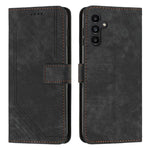 Custodia per telefono in pelle con motivo a strisce Skin Feel e cordino lungo, For Samsung Galaxy S26+ 5G, For Samsung Galaxy S26 Ultra 5G, For Samsung Galaxy S26 5G, For Samsung Galaxy S25 FE 5G