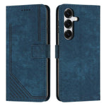 Custodia per telefono in pelle con motivo a strisce Skin Feel e cordino lungo, For Samsung Galaxy S26+ 5G, For Samsung Galaxy S26 Ultra 5G, For Samsung Galaxy S26 5G, For Samsung Galaxy S25 FE 5G