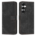 Custodia per telefono in pelle con motivo a strisce Skin Feel e cordino lungo, For Samsung Galaxy S26+ 5G, For Samsung Galaxy S26 Ultra 5G, For Samsung Galaxy S26 5G, For Samsung Galaxy S25 FE 5G