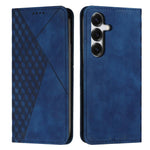 Custodia magnetica in pelle per telefono con effetto pelle con giunzione a diamante, For Galaxy S26 FE 5G, For Samsung Galaxy S26+ 5G, For Samsung Galaxy S26 Ultra 5G, For Samsung Galaxy S26 5G
