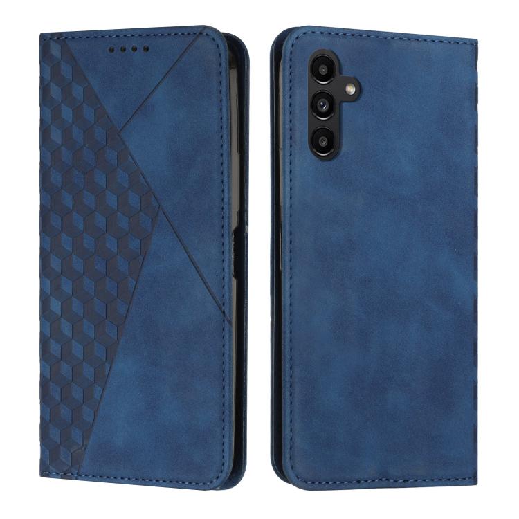 Custodia magnetica in pelle per telefono con effetto pelle con giunzione a diamante, For Galaxy S26 FE 5G, For Samsung Galaxy S26+ 5G, For Samsung Galaxy S26 Ultra 5G, For Samsung Galaxy S26 5G