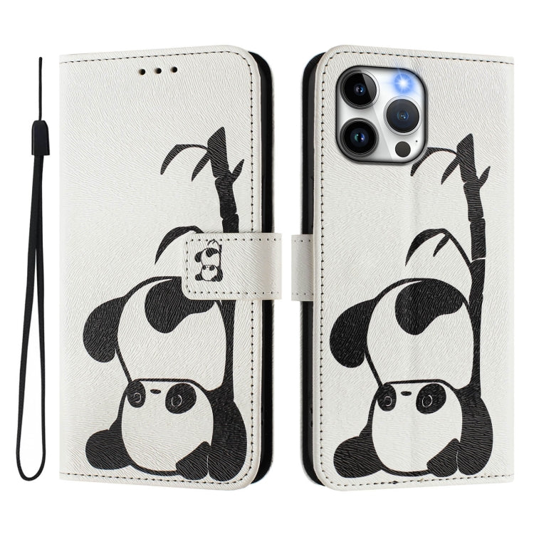 Custodia in pelle con motivo colorato per iPhone 13 Pro Max