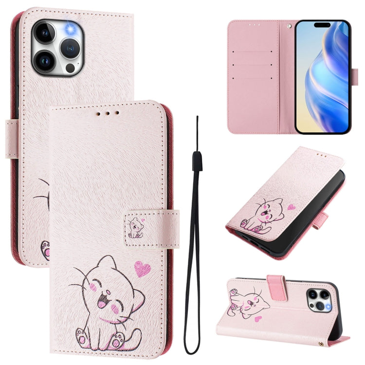 Custodia in pelle con motivo colorato per iPhone 13 Pro Max