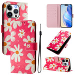 Custodia in pelle con motivo colorato per iPhone 14 Pro Max