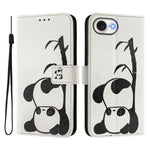 Custodia in pelle con motivo colorato per iPhone 16e 17e