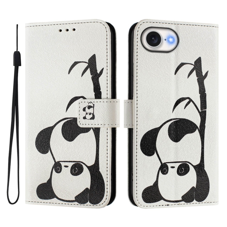 Custodia in pelle con motivo colorato per iPhone 16e 17e