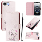 Custodia in pelle con motivo colorato per iPhone 16e 17e