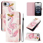 Custodia in pelle con motivo colorato per iPhone 16e 17e