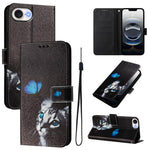 Custodia in pelle con motivo colorato per iPhone 16e 17e