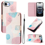 Custodia in pelle con motivo colorato per iPhone 16e 17e
