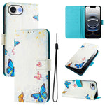 Custodia in pelle con motivo colorato per iPhone 16e 17e