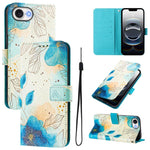 Custodia in pelle con motivo colorato per iPhone 16e 17e
