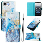 Custodia in pelle con motivo colorato per iPhone 16e 17e