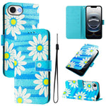 Custodia in pelle con motivo colorato per iPhone 16e 17e