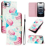 Custodia in pelle con motivo colorato per iPhone 16e 17e