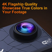 I5-361 Schermo IPS HD da 2,0 pollici Grandangolo 4K WiFi Action Camera, I5-361 with RC, I5-361 without RC