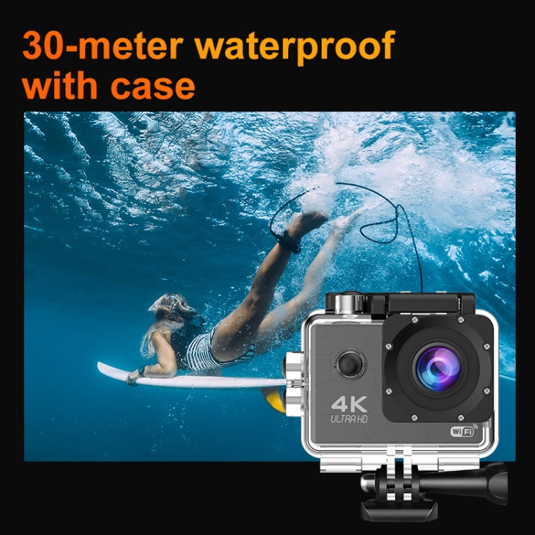 Action Camera 4K WiFi con schermo IPS 2" e impermeabile IP68
