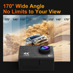 Action Camera 4K WiFi con schermo IPS 2" e impermeabile IP68