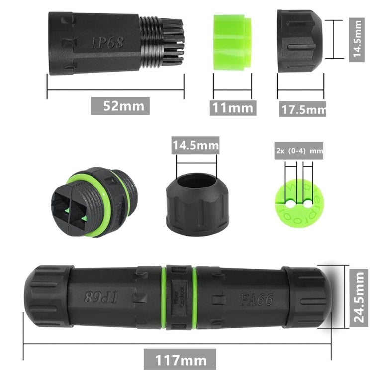 Accoppiatore/adattatore in fibra ottica SC impermeabile IP68, SC