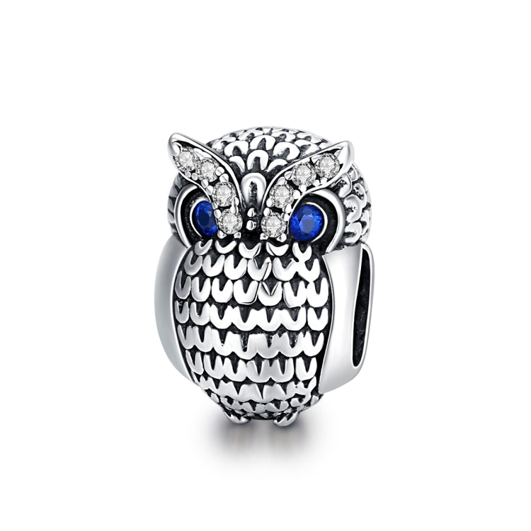 Accessori per collana braccialetto fai-da-te con perline gufo in argento sterling S925, SCC1607