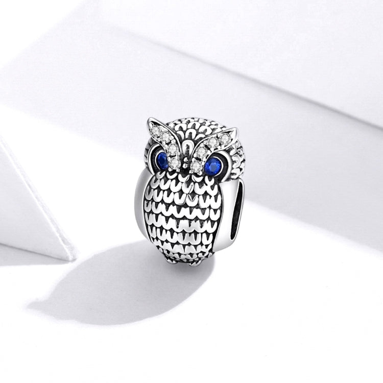 Accessori per collana braccialetto fai-da-te con perline gufo in argento sterling S925, SCC1607