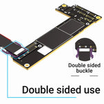 2UUL BT02 Connettore batteria staccabile a doppia faccia per iPhone 8 a 15 Pro Max / Android, BT02