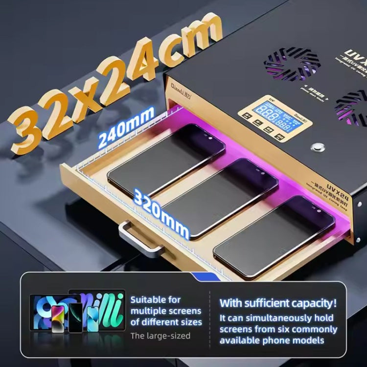 Qianli UVX24 16 inch Powerful Integrated UV Curing Lamp, US Plug, UK Plug, EU Plug