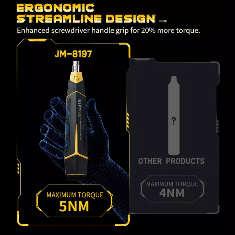 Cacciavite di precisione magnetico manuale JAKEMY JM-8197 16 in 1 ad alta durezza, JAKEMY JM-8197