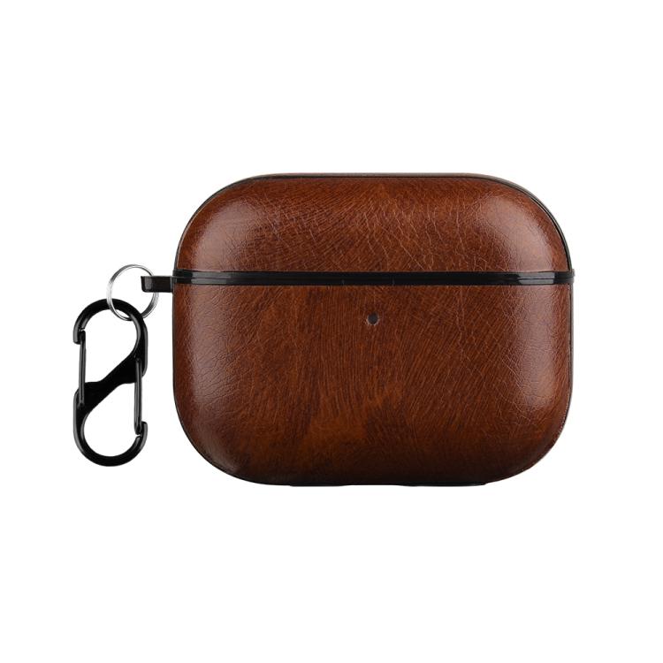 Custodia protettiva per auricolari in pelle con gancio, For AirPods Pro 3, For AirPods 4, For AirPods Pro 2