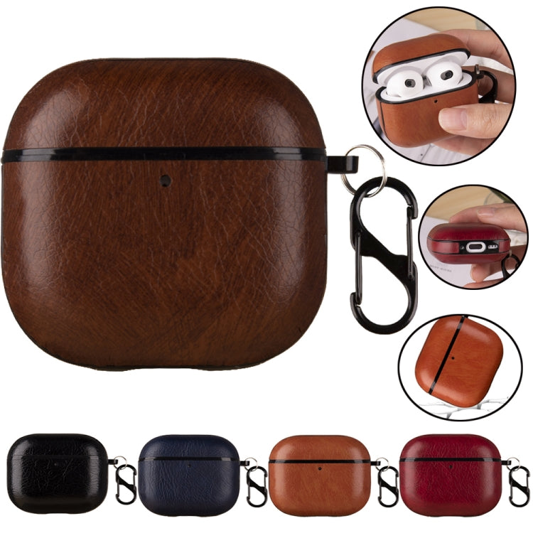 Custodia protettiva per auricolari in pelle con gancio, For AirPods Pro 3, For AirPods 4, For AirPods Pro 2