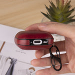 Custodia protettiva per auricolari in pelle con gancio, For AirPods Pro 3, For AirPods 4, For AirPods Pro 2
