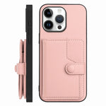 Borsa per carte con bottone RFID Custodia antifurto per telefono, For iPhone 16 Pro Max, For iPhone 16 Pro, For iPhone 16 Plus, For iPhone 16