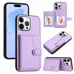 Borsa per carte con bottone RFID Custodia antifurto per telefono, For iPhone 16 Pro Max, For iPhone 16 Pro, For iPhone 16 Plus, For iPhone 16