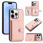 Borsa per carte con bottone RFID Custodia antifurto per telefono, For iPhone 16 Pro Max, For iPhone 16 Pro, For iPhone 16 Plus, For iPhone 16