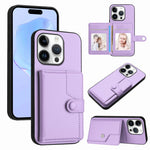 Borsa per carte con bottone RFID Custodia antifurto per telefono, For iPhone 16 Pro Max, For iPhone 16 Pro, For iPhone 16 Plus, For iPhone 16